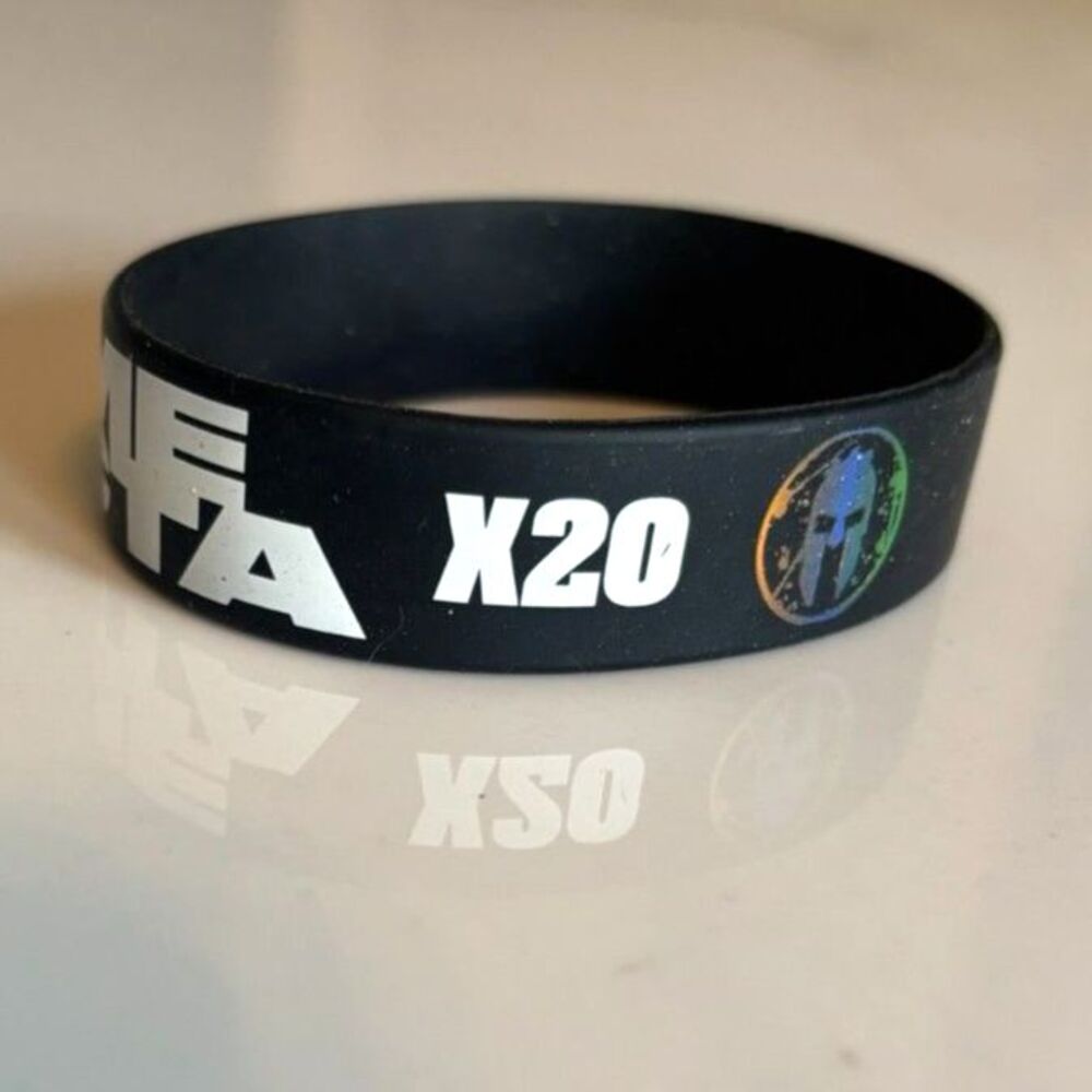 Spartan Race Sparta Earned Lifetime Trifecta X20 Wristband Bracelet